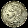 Image 1 : 1881 Nickel Three-Cent Piece  CHOICE AU
