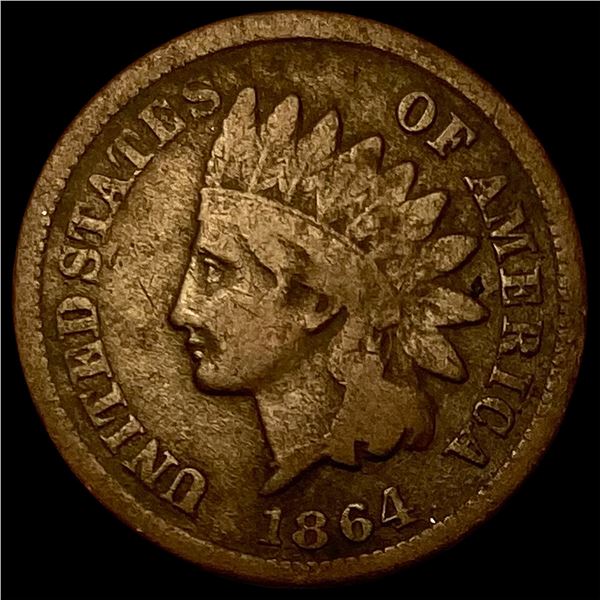 1864 Bronze Indian Head Cent  NICELY CIRCULATED
