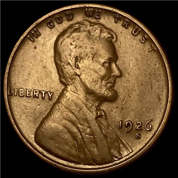1926-S Lincoln Wheat Cent   NEARLY UNCIRCULATED