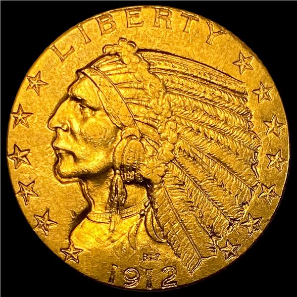 1912 Indian Head Half Eagle $5 Gold  UNCIRCULATED
