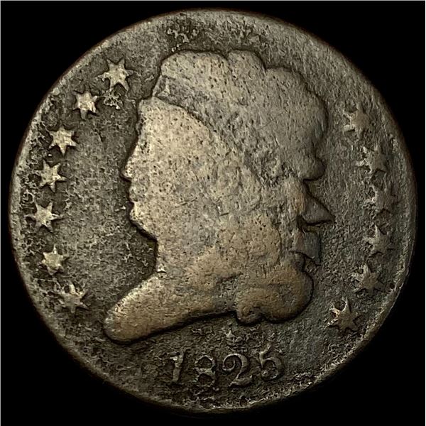 1825 Classic Head Half Cent  NICELY CIRCULATED