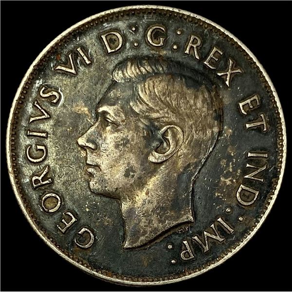 1947 Canada Silver 50 Cents   NEARLY UNCIRCULATED