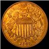 Image 1 : 1867 Copper Two-Cent Piece   UNCIRCULATED