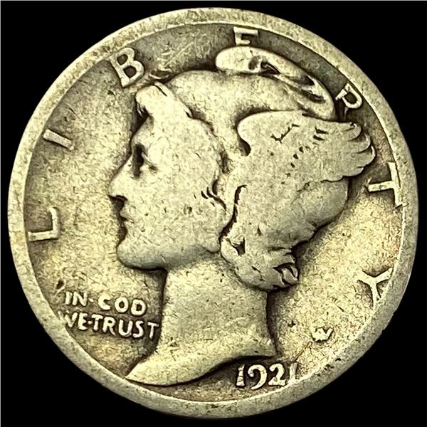 1921-S Silver Mercury Dime  NICELY CIRCULATED