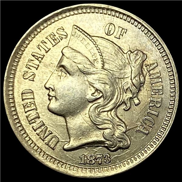 1873 Nickel Three-Cent Piece   UNCIRCULATED