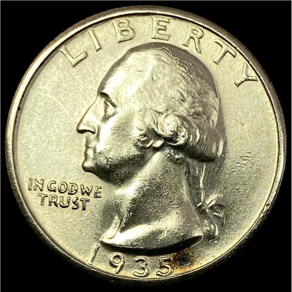 1935-D Silver Washington Quarter  UNCIRCULATED
