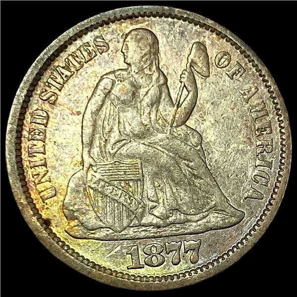 1877 Seated Liberty Dime  CLOSELY UNCIRCULATED