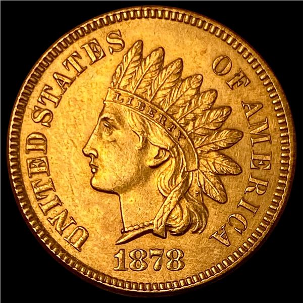 1878 Indian Head Cent   NEARLY UNCIRCULATED