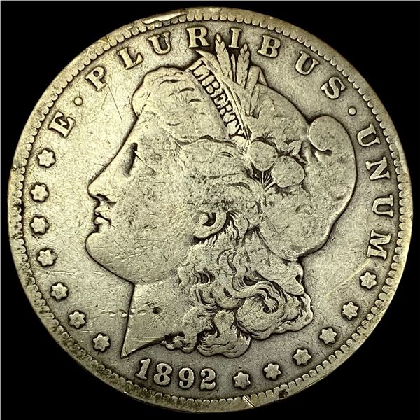 1892-S Silver Morgan Dollar  LIGHTLY CIRCULATED
