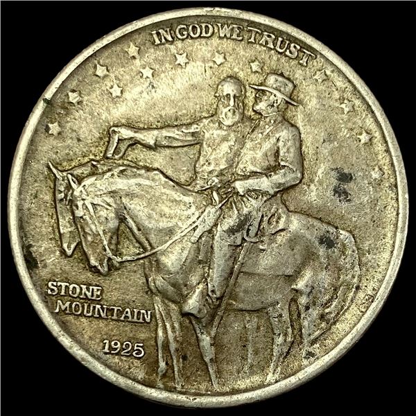 1925 Stone Mountain Silver Half Dollar   CLOSELY UNCIRCULATED