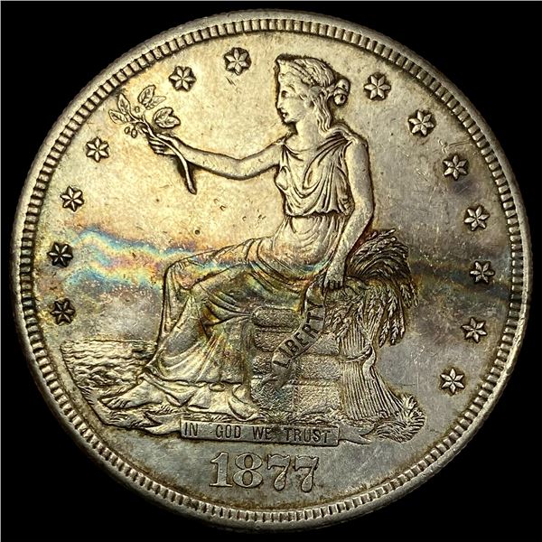 1877-S Silver Trade Dollar  NEARLY UNCIRCULATED