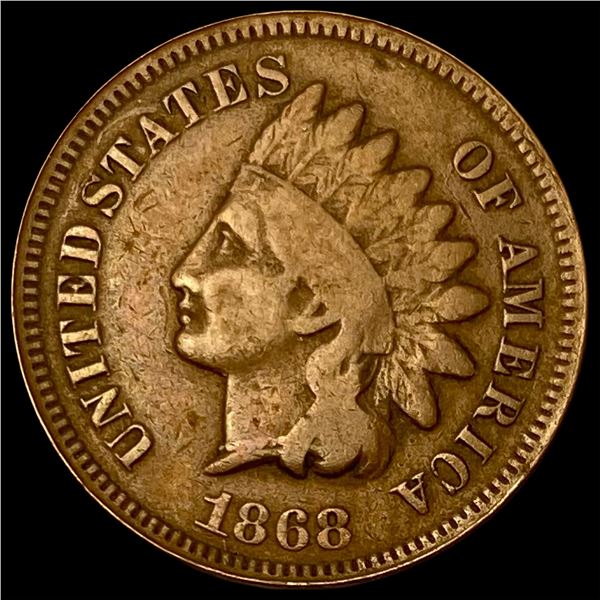 1868 Indian Head Cent  CHOICE AU