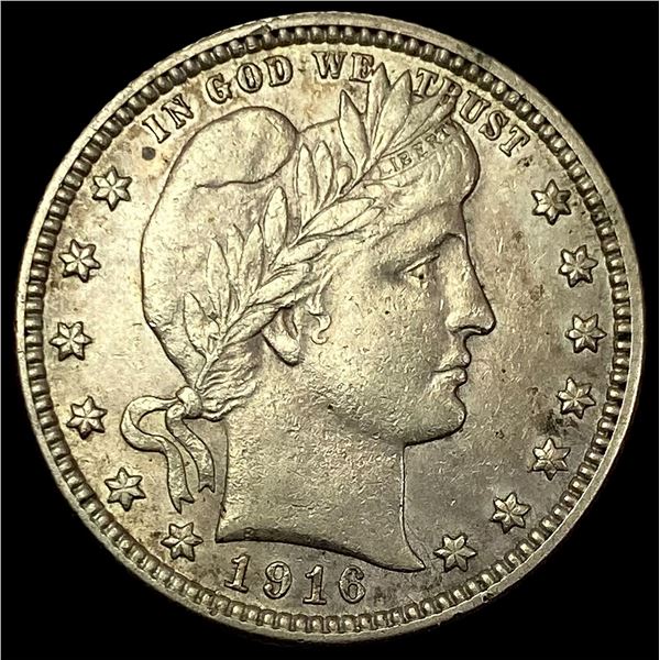 1916-D Silver Barber Quarter  LIGHTLY CIRCULATED