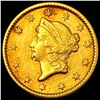 Image 1 : 1851 Gold $1 Type 1 Liberty Head  CLOSELY UNCIRCULATED