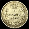 Image 2 : 1874 Canada Silver 5 Cents  NICELY CIRCULATED