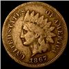 Image 1 : 1867 Indian Head Cent  LIGHTLY CIRCULATED