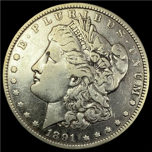 1891-O Silver Morgan Dollar   LIGHTLY CIRCULATED