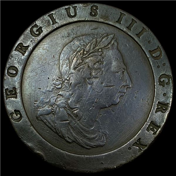 1797 Great Britain Copper Cartwheel Penny  HIGH GRADE