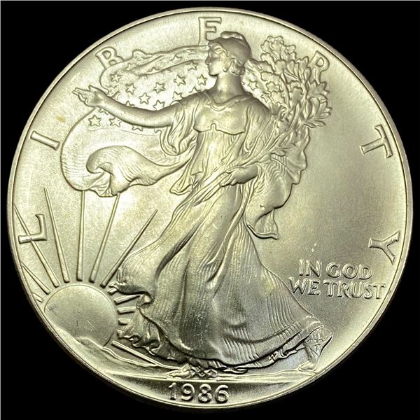1986 1 oz Silver American Eagle $1  SUPERB GEM BU