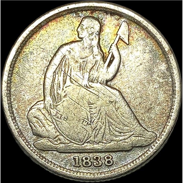 1838-O Silver Seated Liberty Dime NICELY CIRCULATED