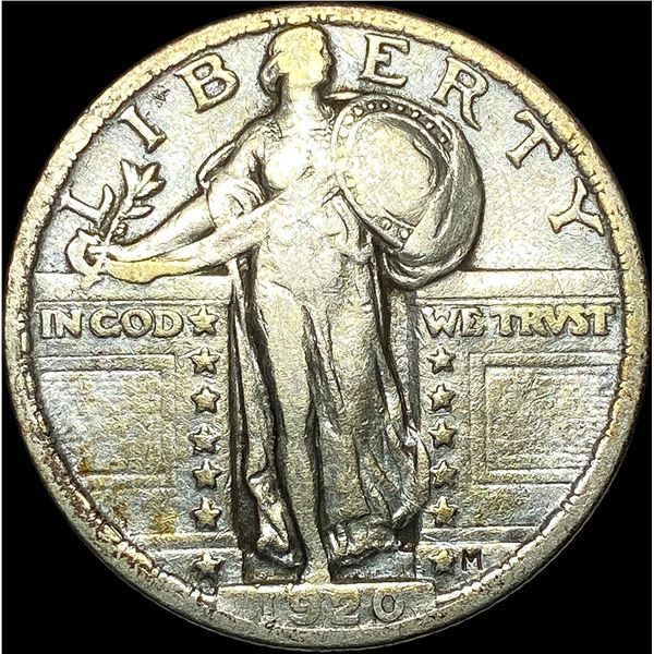 1920 Standing Liberty Quarter LIGHTLY CIRCULATED
