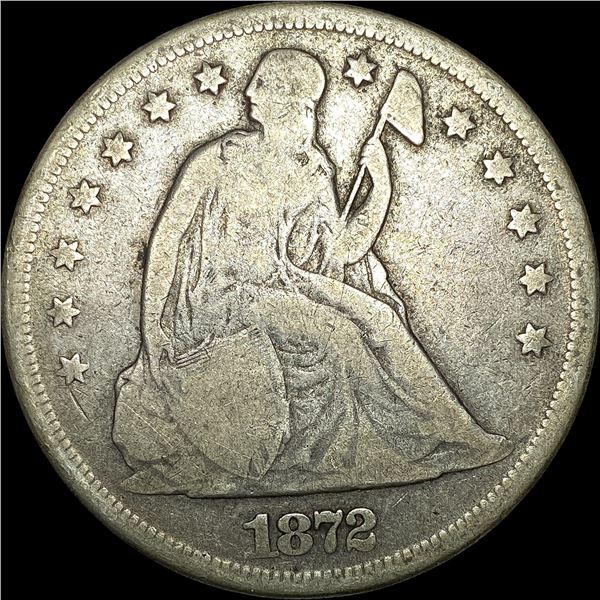 1872 Silver Dollar LIGHTLY CIRCULATED