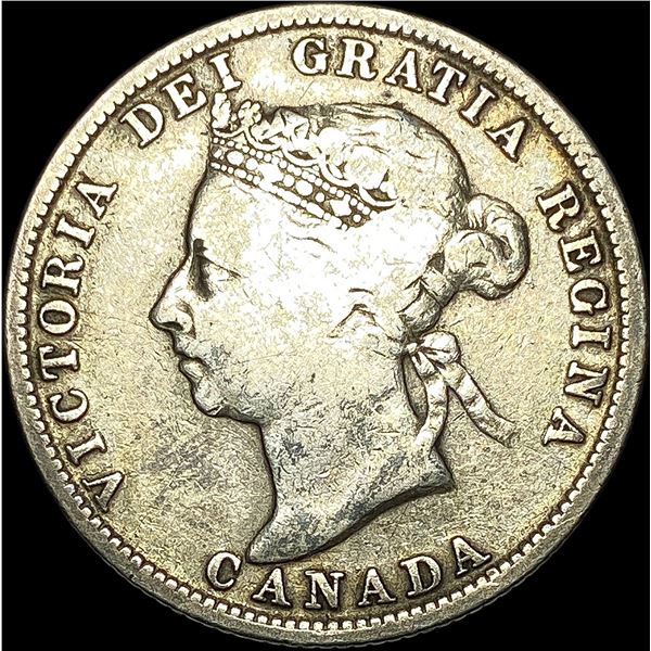 1899 Canada Silver 25 Cents LIGHTLY CIRCULATED