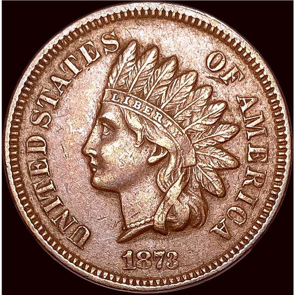 1873 Indian Head Cent CLOSELY UNCIRCULATED