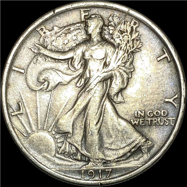 1917-S Silver Half Dollar (Walking Liberty) CLOSELY UNCIRCULATED