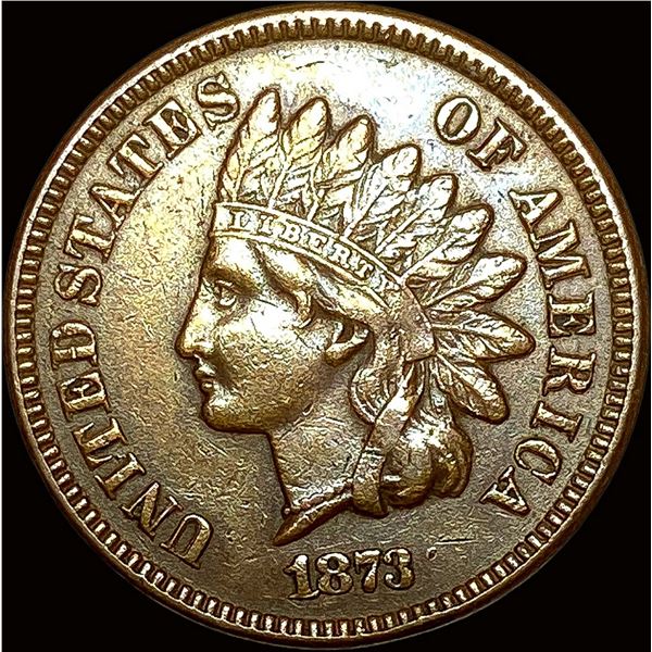 1873 Indian Head Cent NEARLY UNCIRCULATED