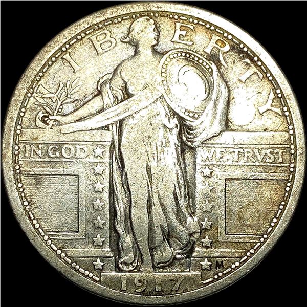 1917 Standing Liberty Silver Quarter LIGHT CIRC