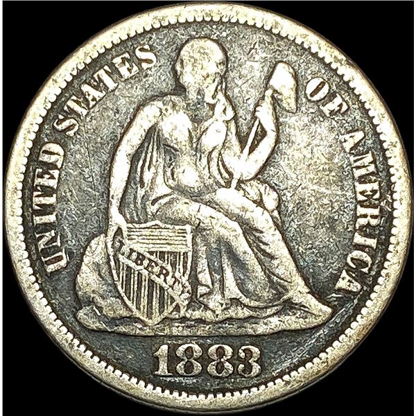 1883 Seated Liberty Dime LIGHTLY CIRCULATED