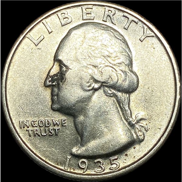 1935-D Silver Washington Quarter CLOSELY UNCIRCULATED