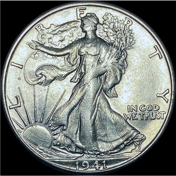 1941-S Silver Half Dollar CHOICE AU