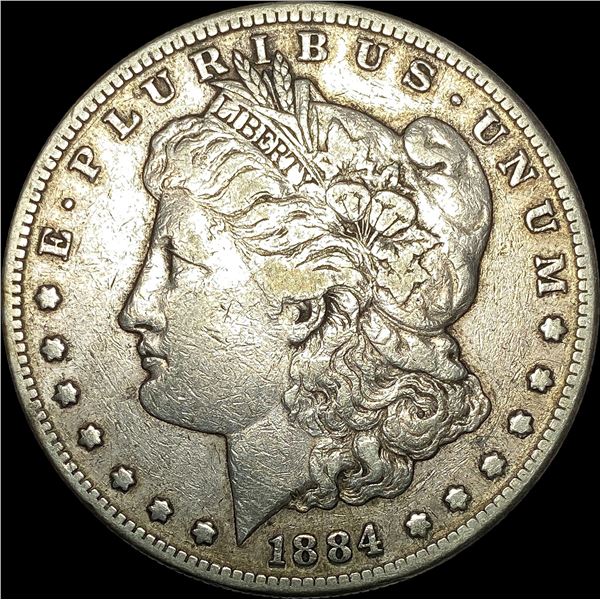 1884-S Morgan Silver Dollar NEAR UNC