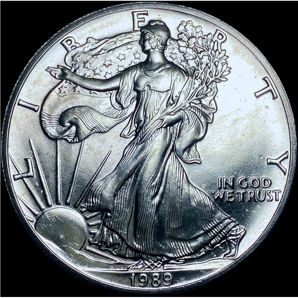 1989 1 oz Silver American Eagle $1 SUPERB GEM BU