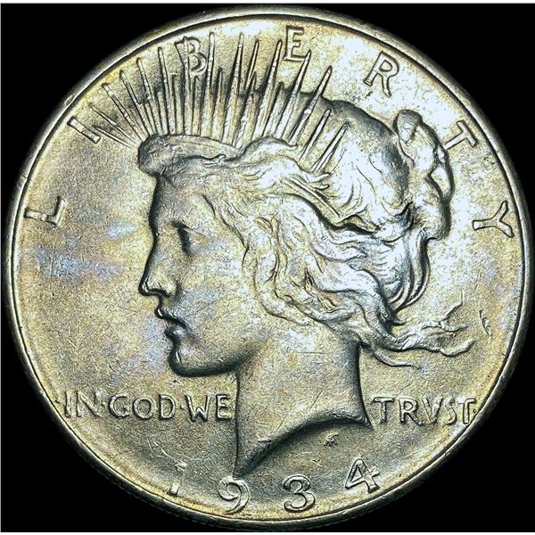 1934-D Silver Peace Dollar CHOICE AU