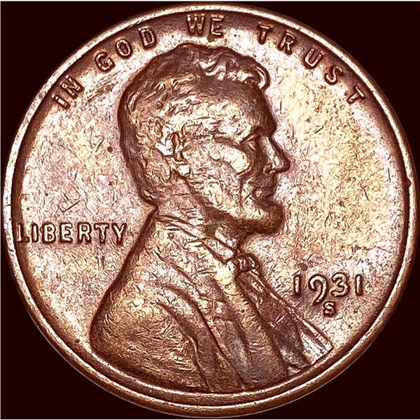 1931-S Lincoln Wheat Cent CHOICE AU