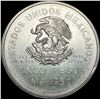 Image 2 : 1950 Mexico Silver 5 Pesos Mo (0.720 silver) CLOSELY UNCIRCULATED