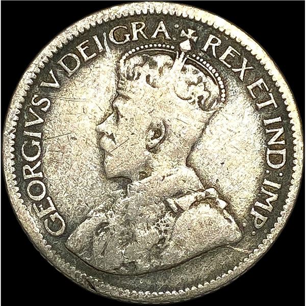 1913 Canada Silver 10 Cents NICELY CIRCULATED