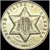 Image 1 : 1861 Silver Three-Cent Piece CLOSELY UNCIRCULATED