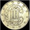 Image 2 : 1861 Silver Three-Cent Piece CLOSELY UNCIRCULATED