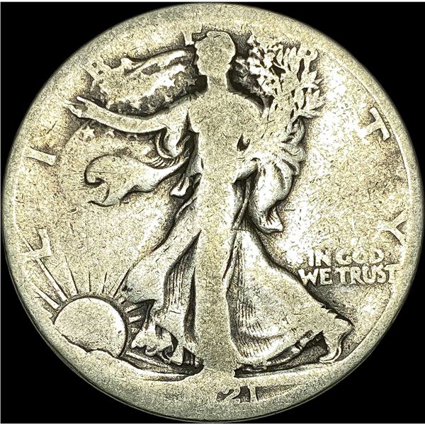 1917-S Silver Half Dollar (Walking Liberty) NICELY CIRCULATED