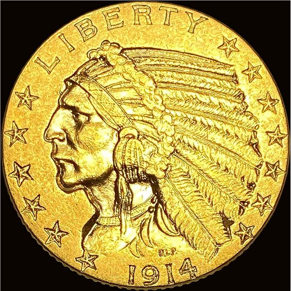 1914 Indian Head Half Eagle $5 Gold UNCIRCULATED