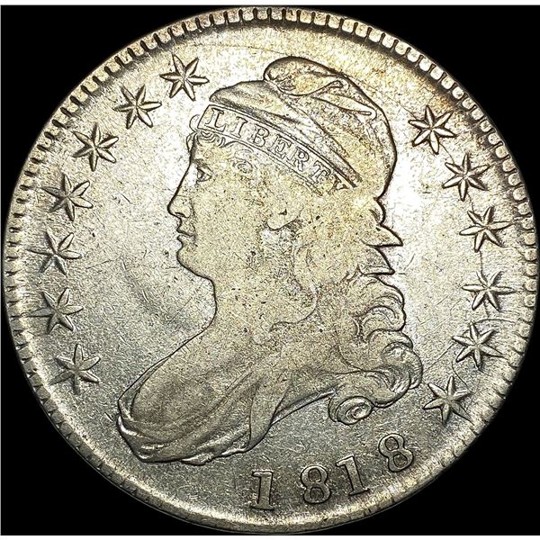 1818 Capped Bust Half Dollar LIGHTLY CIRCULATED