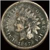 Image 1 : 1867 Indian Head Cent NICELY CIRCULATED