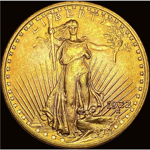 1922-S Gold $20 Saint-Gaudens Double Eagle UNCIRCULATED