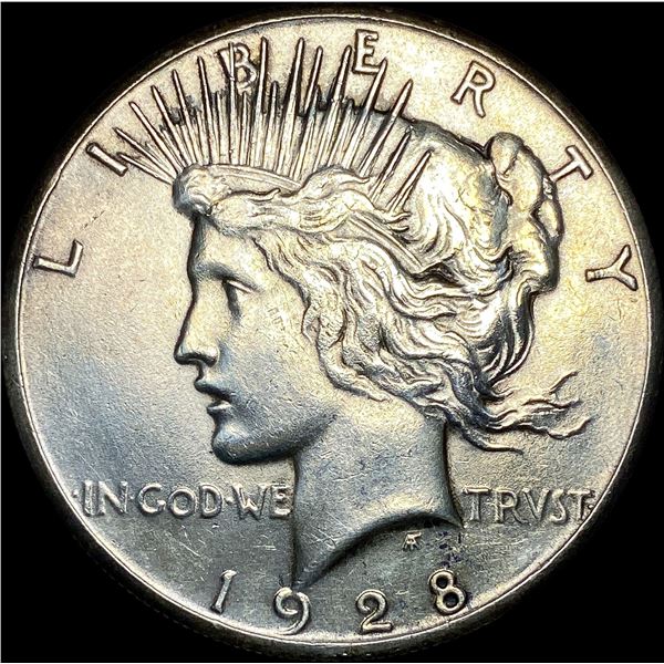 1928 Silver Peace Dollar CLOSELY UNCIRCULATED