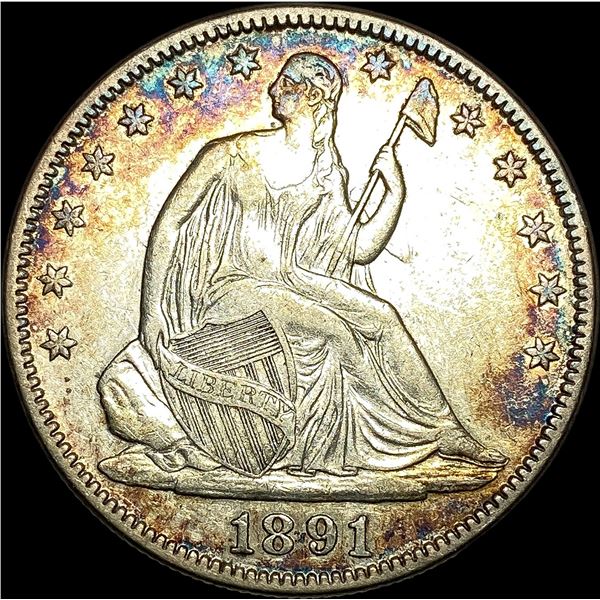 1891 Silver Half Dollar CLOSELY UNCIRCULATED