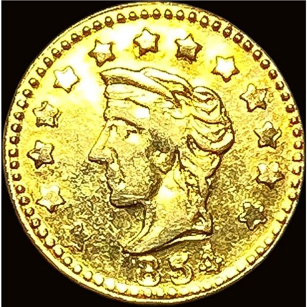 1854 California Gold 25 Cents Token HIGH GRADE